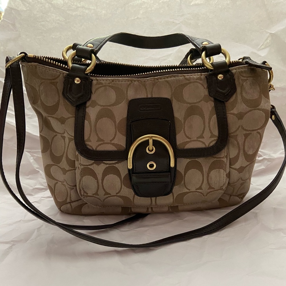 Small Monogram Coach Purse/Satchel